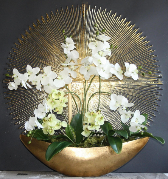 Orchideengesteck Kunstblumengesteck Blumenarrengement